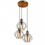 Светильник 59811/3 E27 40Вт бронза 40х40х23-123 см