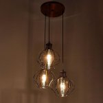 Светильник 59811/3 E27 40Вт бронза 40х40х23-123 см