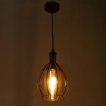 Светильник 59812/1 E27 40Вт бронза 17х17х28-128 см