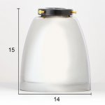 Светильник 59816/3 E27 40Вт бронза-черный 14х14х24-124 см