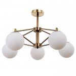 Люстра 69628/5 E14 40Вт бронза 67х67х24 см