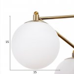 Люстра 69629/3 E14 40Вт бронза 59х59х24 см