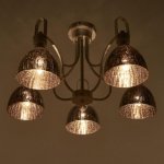 Люстра 69631/5 E14 40Вт белый с серебряной патиной 64х64х34 см