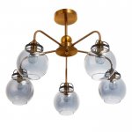 Люстра 69636/5 E14 40Вт золото-кофе 63х63х45 см