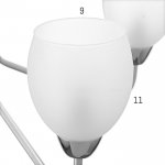 Люстра 69638/5 E14 40Вт хром 70х70х43 см