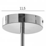 Люстра 69639/5 E14 40Вт хром-черный 63х63х45 см