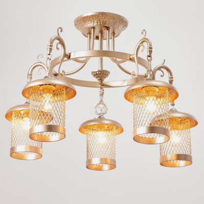 Люстра 69640/5 E14 40Вт блестящее серебро 62х62х41 см