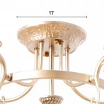 Люстра 69640/5 E14 40Вт блестящее серебро 62х62х41 см