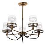 Люстра 69641/5 E14 40Вт бронза 64х64х58 см