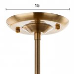 Люстра 69641/5 E14 40Вт бронза 64х64х58 см