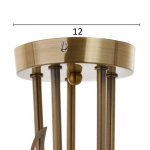 Люстра 69643/5 E14 40Вт бронза 58х58х34 см