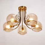 Люстра 69643/5 E14 40Вт бронза 58х58х34 см