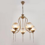 Люстра 69645/5 E14 40Вт бронза 63х63х57 см