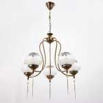 Люстра 69645/5 E14 40Вт бронза 63х63х57 см