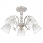 Люстра 69646/5 E14 40Вт белый с золотой патиной 56х56х32 см