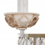 Люстра 69647/5 E14 40Вт белый с золотой патиной 57х57х41 см