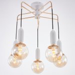 Люстра 69648/5 E14 40Вт белый-золото 63х63 см