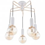 Люстра 69648/5 E14 40Вт белый-золото 63х63 см