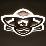 Люстра с ПДУ 69650/LED 160Вт диммер 3000-6000К кофе 50х50х6 см