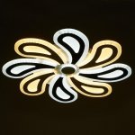 Люстра с ПДУ 69652/LED 160Вт диммер 3000-6000К белый-кофе 55х55х6 см