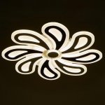 Люстра с ПДУ 69652/LED 160Вт диммер 3000-6000К белый-кофе 55х55х6 см