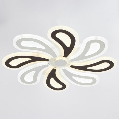 Люстра с ПДУ 69652/LED 160Вт диммер 3000-6000К белый-кофе 55х55х6 см Люстра с ПДУ 69652/LED 160Вт диммер 3000-6000К белый-кофе 55х55х6 см