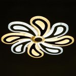 Люстра с ПДУ 69652/LED 160Вт диммер 3000-6000К белый-кофе 55х55х6 см