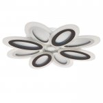 Люстра с ПДУ 69653/LED 160Вт диммер 3000-6000К белый-кофе 55х55х6 см