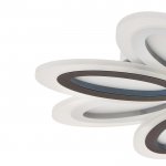 Люстра с ПДУ 69653/LED 160Вт диммер 3000-6000К белый-кофе 55х55х6 см