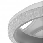 Люстра с ПДУ 60401/1 LED 114Вт 3 режима серый 50х50х10 см