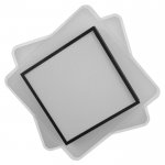 Люстра с ПДУ 60403/1 LED 124Вт 3 режима черный-белый 52х52х13 см