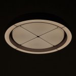 Люстра с ПДУ 60408/1 LED 112Вт диммер 3000-6000К кофе 50х50х7 см