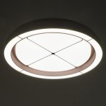 Люстра с ПДУ 60408/1 LED 112Вт диммер 3000-6000К кофе 50х50х7 см