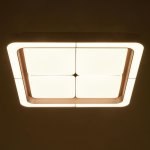 Люстра с ПДУ 60409/1 LED 144Вт диммер 3000-6000К кофе 50х50х8 см