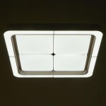 Люстра с ПДУ 60409/1 LED 144Вт диммер 3000-6000К кофе 50х50х8 см