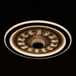 Люстра с ПДУ 60410/1 LED 104Вт диммер 3000-6000К кофе 48,5х48,5х8 см