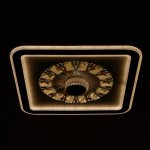 Люстра с ПДУ 60411/1 LED 104Вт диммер 3000-6000К кофе 48х48х8 см