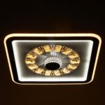 Люстра с ПДУ 60411/1 LED 104Вт диммер 3000-6000К кофе 48х48х8 см