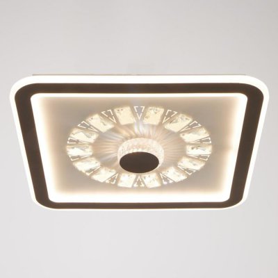 Люстра с ПДУ 60411/1 LED 104Вт диммер 3000-6000К кофе 48х48х8 см