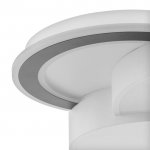 Люстра с ПДУ 60412/1 LED 108Вт диммер 3000-6000К белый-черный 49х49х9 см