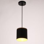 Светильник 40386/1 E27 40Вт черный 13х13х15-115 см