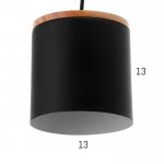 Светильник 40386/1 E27 40Вт черный 13х13х15-115 см