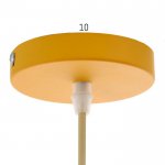 Светильник 40387/1 E27 40Вт желтый 13х13х15-115 см