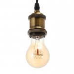 Светильник 40389/3 E27 40Вт черный-медь 30х30х7-107 см