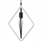 Светильник 40391/1 E27 40Вт черный-белый 25х10х30-130 см