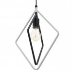 Светильник 40391/1 E27 40Вт черный-белый 25х10х30-130 см