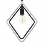 Светильник 40391/1 E27 40Вт черный-белый 25х10х30-130 см