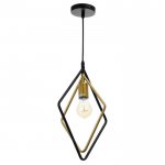 Светильник 40392/1 E27 40Вт черный-золото 25х10х30-130 см