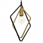 Светильник 40392/1 E27 40Вт черный-золото 25х10х30-130 см