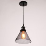 Светильник 40397/1 E27 40Вт черный-тонированный 18,5х18,5х23-123 см